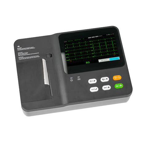 6-Channel Electrocardiogram Medical ECG 12-Lead Machine ...