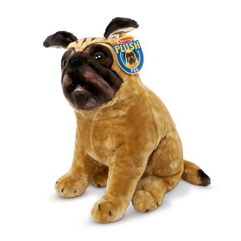 Melissa & Doug Pug Dog - Lifelike Stuffed Animal - Walmart.com