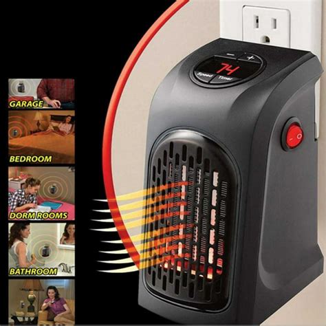 Mini Electric Space Room Heater Portable Ceramic Heater with Adjustable ...