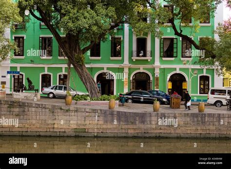 Coloinal architecture Shamian Island Guangzhou China Stock Photo - Alamy