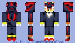 Shadow the Hedgehog (Sonic Battle) Minecraft Skin