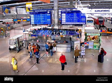 Munich, Bavaria, Germany. Munchen Hauptbahnhof (Main Railway Station ...