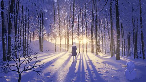 Anime Winter Forest Gif Animated gif about gif in anime scenery and ...