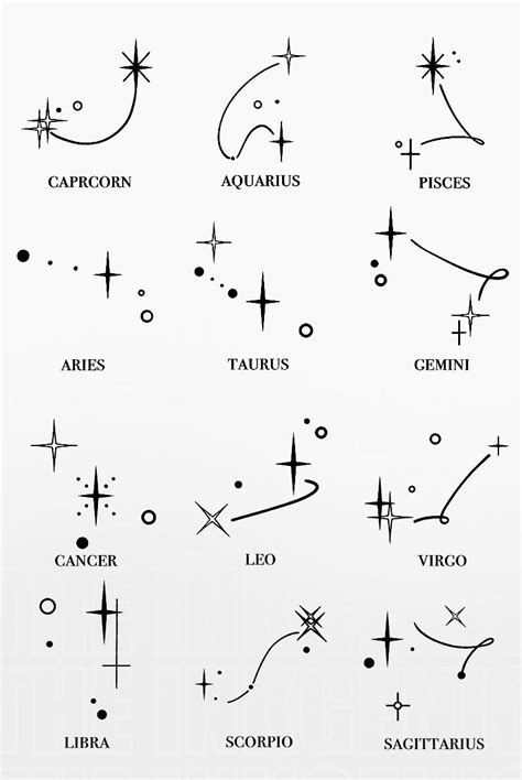 Star zodiac signs tattoo ideas – Artofit