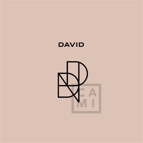 Personalized name logo for the name David, made with all letters in the ...