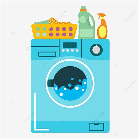 Automatic Clipart Vector, Cartoon Automatic Laundry Clipart, Laundry ...