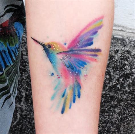 Watercolor Hummingbird Tattoo Designs, Ideas and Meaning - Tattoos For You