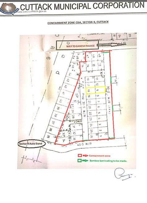 These Stretches In CDA Sector-9 In Cuttack Declared Containment Zones ...