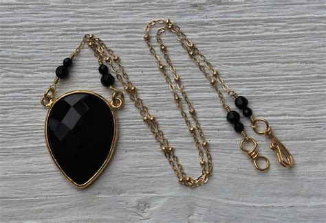 Gold Obsidian Necklace - Bahgsu Jewels