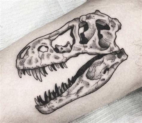 T-Rex Skull tattoo by Arthur Coury | Photo 24146