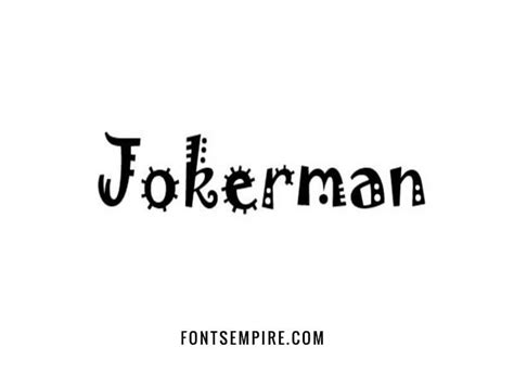 Jokerman Font Free Download - Fonts Empire