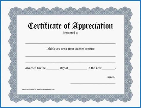 020 Certificate Of Appreciation Template Word Free Ideas in Blank ...