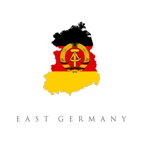 East Germany flag map flat vector illustration. 6637999 Vector Art at ...