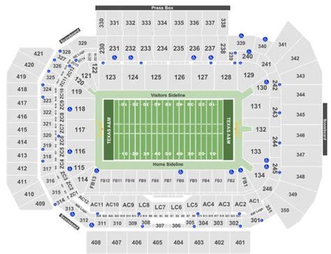 Kyle Field Seating Chart With Rows | Awesome Home