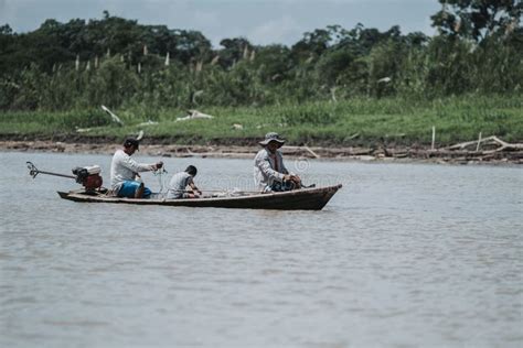 People on the Boat Fishing on the Amazon River Editorial Photo - Image ...