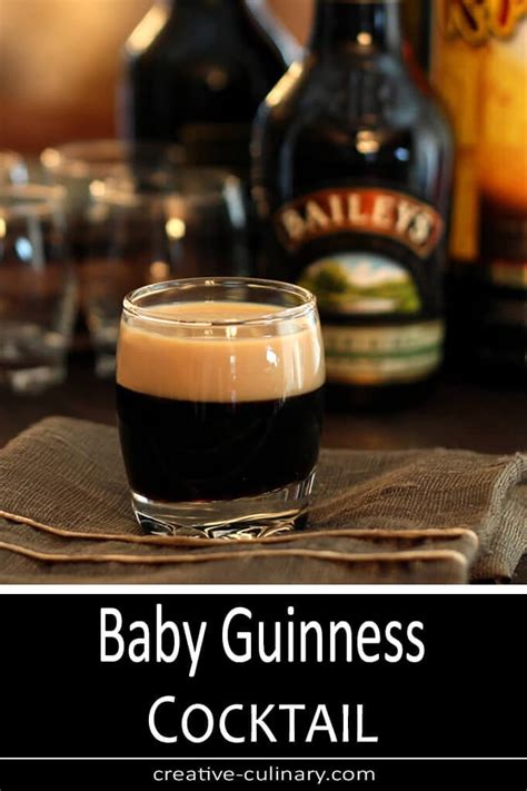 Baby Guinness Cocktail for St. Patrick's Day | Creative Culinary