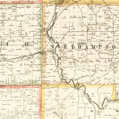 Vintage Map of Summit County, Ohio 1856 by Ted's Vintage Art