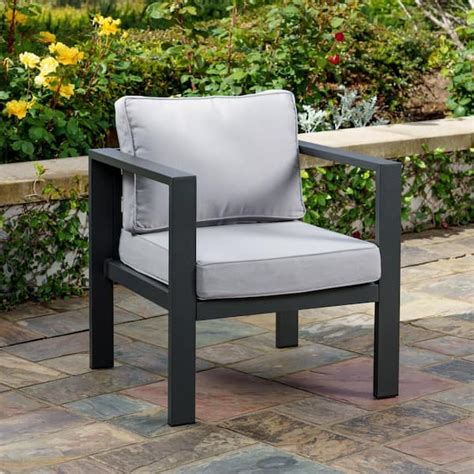 Tortuga Outdoor Lakeview Modern Aluminum Outdoor Lounge Chair with ...