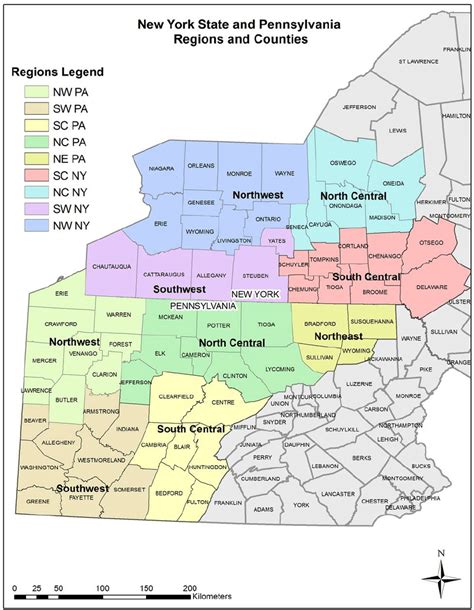 New York State Map With Towns And Counties