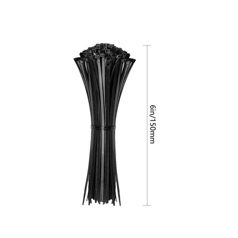 200pcs, Cable Zip Ties, Black Zip Ties, Assorted Sizes, 4/6/8/12 Inches ...