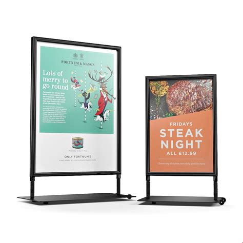 Sidewalk Pavement Sign Board | Advertising Pavement Board on Wheels