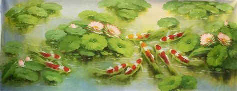 9 Koi Fish Painting Feng Shui