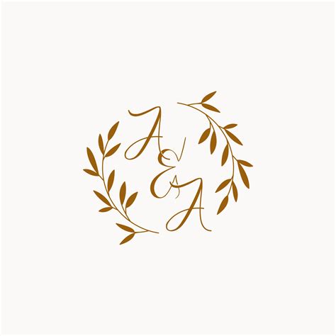 AA initial wedding monogram logo 19199326 Vector Art at Vecteezy