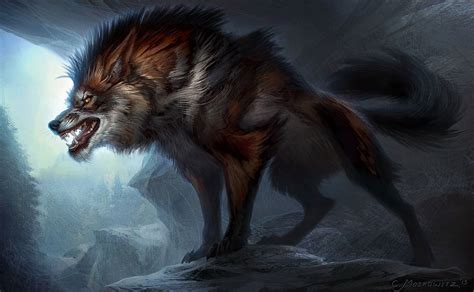 Awesome Digital Art | Fantasy wolf, Dire wolf, Wolf art