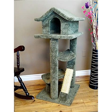 New Cat Condos Large 46 in. Pagoda Cat Tree - Walmart.com