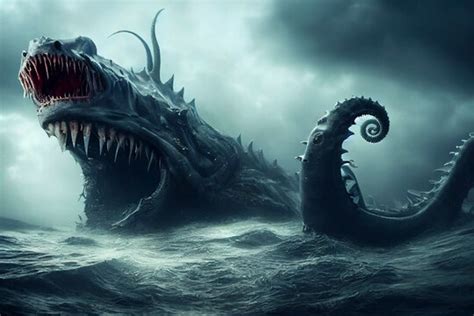 Giant Sea Creatures Art