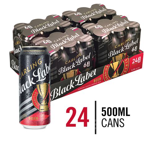 Carling Black Label Local Beer 24 x 500ml Can | Shop Today. Get it ...