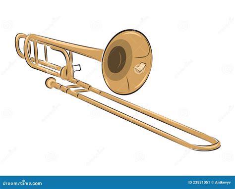 Trombone Musical Instrument Royalty-Free Stock Image | CartoonDealer ...