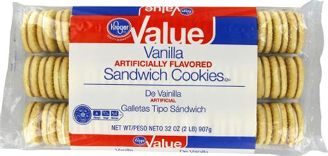 Kroger® Value Vanilla Sandwich Cookies, 32 oz - Kroger