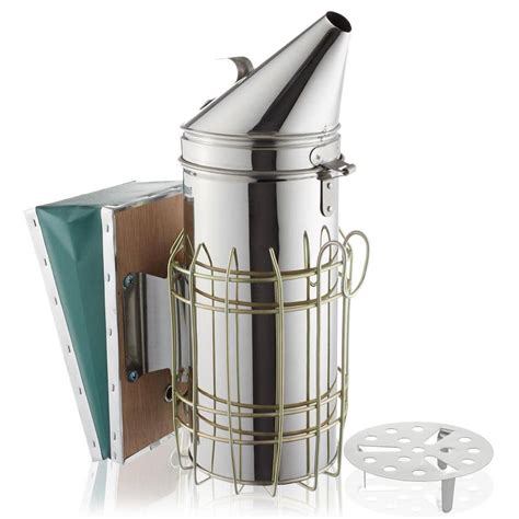 Honey Keeper 12-1/2 in. Stainless Steel Bee Hive Smoker BEE-TOOL-SM125 ...