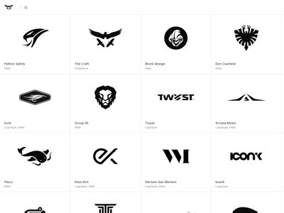 New minimal b/w Logo Design Portfolio by Gert van Duinen - Dribbble