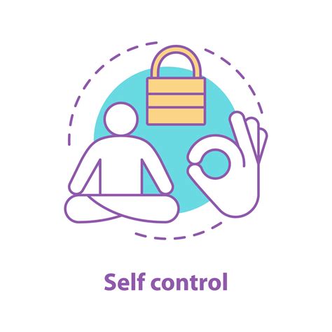 Self control concept icon. Mind freedom idea thin line illustration ...