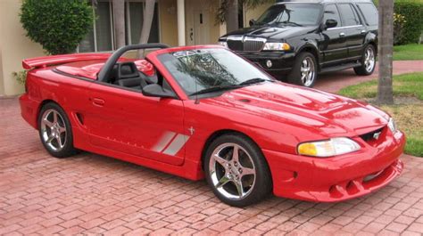 Rio Red 1996 Saleen S351 Ford Mustang Convertible