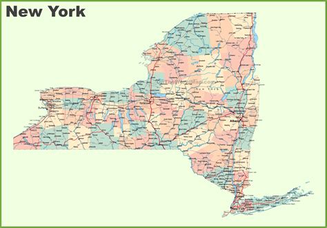 Map Of New York State Cities - Get Latest Map Update