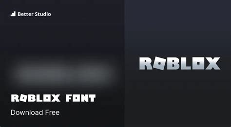 Roblox Font: Download Free Font & Logo