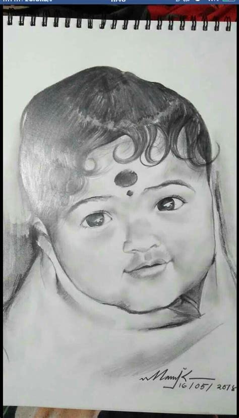 Cute baby pencil drawing | Pen drawing, Male sketch, Drawings