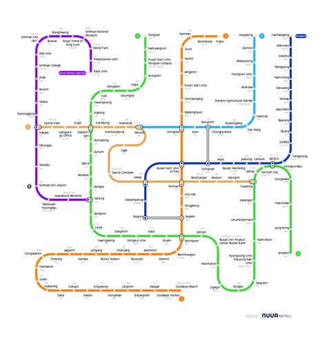 Busan subway map - NUUA METRO