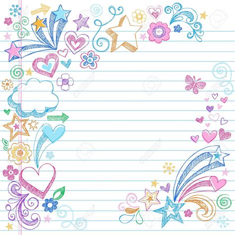 cute notebook paper clipart - Clipground