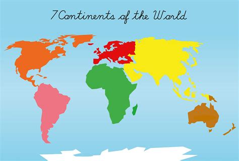 Continents Printable Map