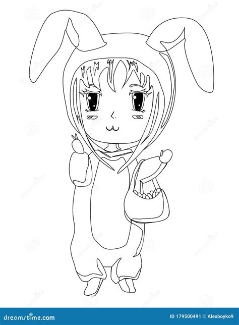 Anime Chibi Outline