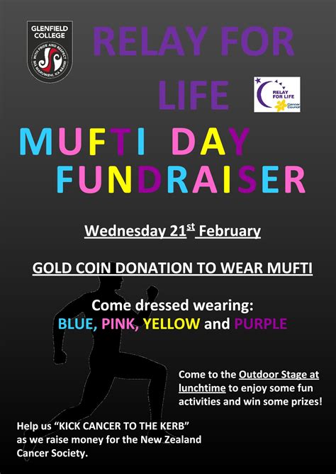 Mufti Day Next Wednesday – Glenfield College