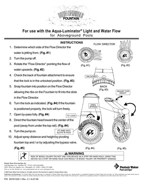 Pentair Pool Light Manual