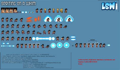 Goku Namek Lswi Sprite Sheet By Dbz12345678 On DeviantArt