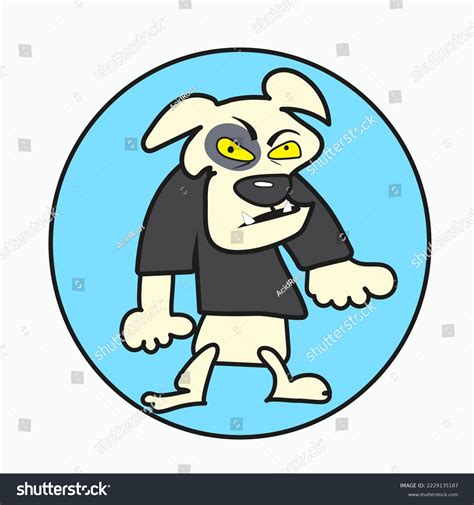 Bad Dog Cartoon Vector Illustration Funny Stock Vector (Royalty Free ...