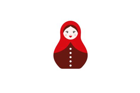 Babushka Traditional Russian Wooden Doll Graphic by rasol.designstudio ...