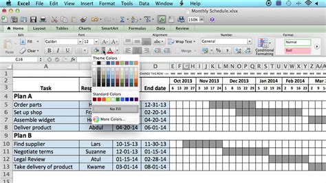 Monthly Training Schedule Template Excel | HQ Printable Documents